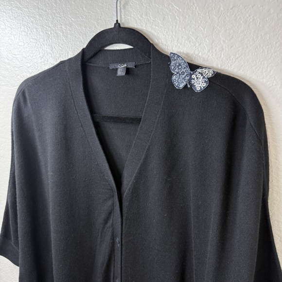 COS Cotton - Wool Blend Oversized Slouchy Lagenlook Cardigan Minimalist Sz L - Picture 2 of 10